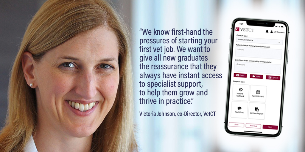 VetCT app offered to students and new graduates